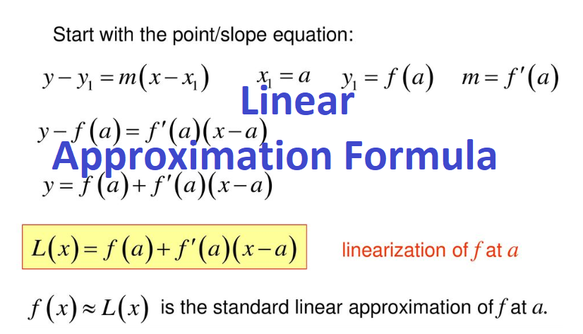 Define Linear Approximation Formula